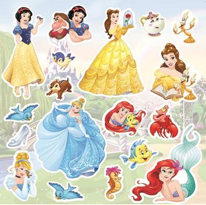 Imagem de Papel Scrap Festa Disney Princesas 2 Recortes Sdfd054 - Toke E Crie