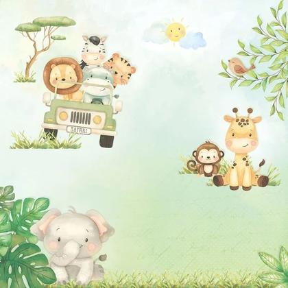 Imagem de Papel Scrapbook Dupla Face Meu Safari Kit 5 Un. Sd-1299 30,5x30,5cm Litoarte