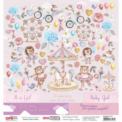 Imagem de Papel Scrapbook Opadecor Parque Encantado 3 30,5x30,5 3253 Opa