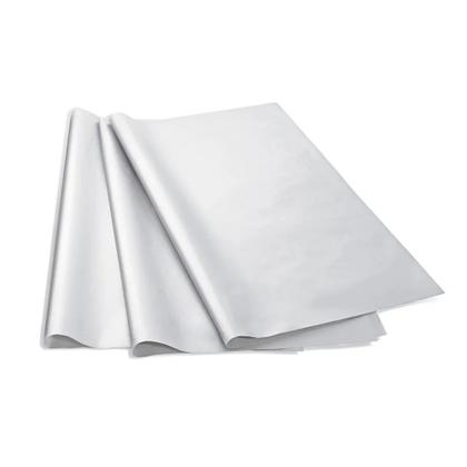 Imagem de Papel Seda Branco 50x70 100 Folhas Embrulho Roupa Cesta Cor:BrancoDesenho:Liso