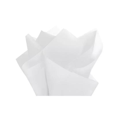 Imagem de Papel Seda Branco 50x70 1000 Folhas Embrulho Roupa Cesta Cor:BrancoDesenho:Liso