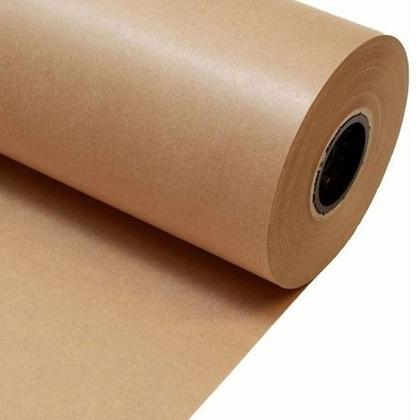 Imagem de Papel Semi Kraft Bobina 80cm 11,500kg Pardo Embalagem Caixa