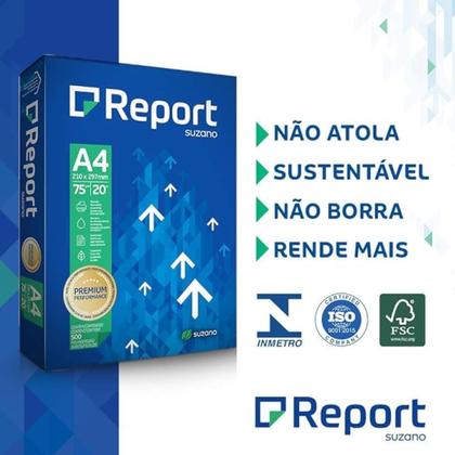 Imagem de Papel sulfite a4 500 folhas resma report pacote