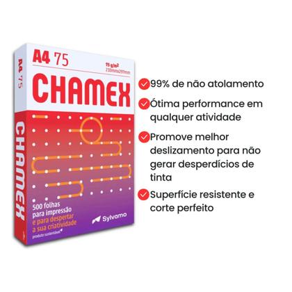 Imagem de Papel Sulfite Oficio Chamex A4 Office 500F 75g