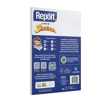 Imagem de Papel Sulfite Report Senninha A4 Branco 75g 100 folhas
