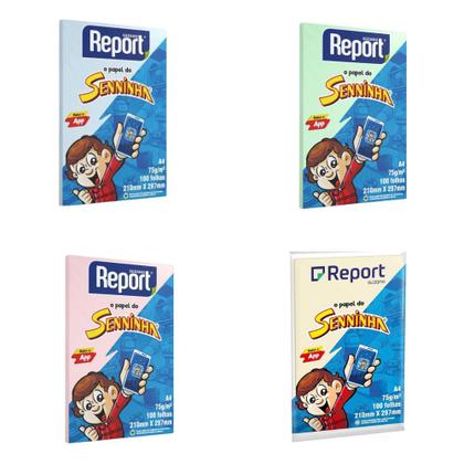 Imagem de Papel Sulfite Senninha A4 75g Com 100 Folhas 