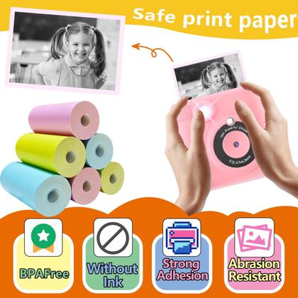 Imagem de Papel Térmico JOYTRIP para Câmera Instantânea Kids - Pacote com 6 Unidades