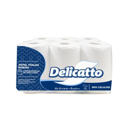 Imagem de Papel Toalha Bobina Delicatto 6x200m