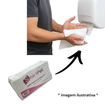 Imagem de PAPEL TOALHA INTERFOLHADO 18,5x19,4CM 1000 FOLHAS 100% CELULOSE (ROSA)