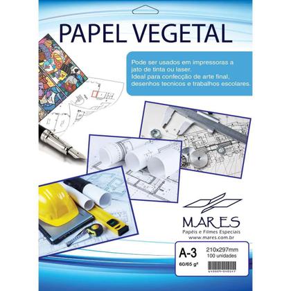 Imagem de Papel Vegetal A3 60/65G. 297X420Mm