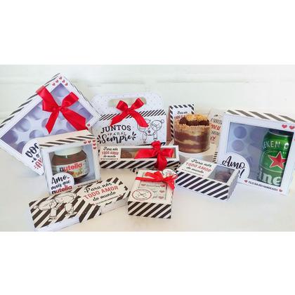 Imagem de Papelaria personalizada Dia dos Namorados 10 Caixas Presente Nutella