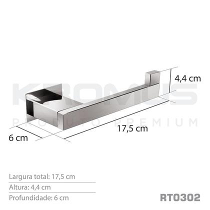 Imagem de Papeleira Inox Rose Gold - Kromus RT0302R