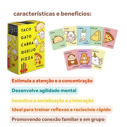 Imagem de Papergames Taco Gato Cabra Queijo Pizza Português