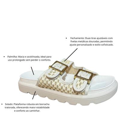 Imagem de Papete Feminina  Ouro Camel Vizzano 6510.114