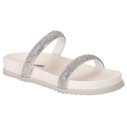 Imagem de Papete Feminina Sandalia Chinelo 2 Tiras Off White Estilo Shoes