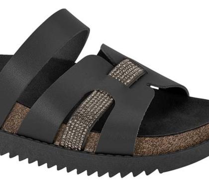 Imagem de Papete Feminina Strass Flatform Brilho Moleca Tamanco H Moda