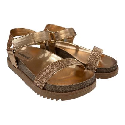 Imagem de Papete Feminino Moleca Metalizada Strass tiras autocolantes 5500.106