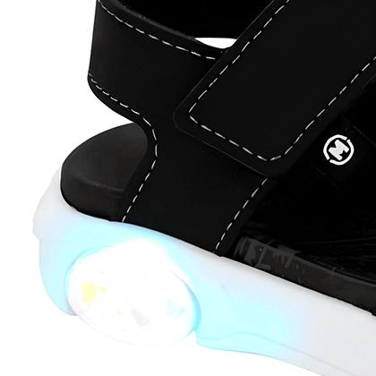 Imagem de Papete Infantil Molekinho Rodas Led Luz Pisca Pisca Preto