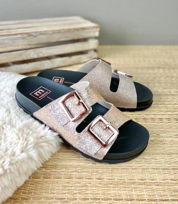 Imagem de Papete Moleca Feminina Sandália Com Brilho Fivela Original