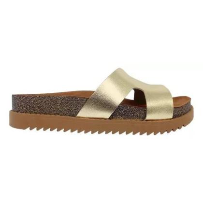 Imagem de Papete Moleca Plataforma Casual Feminina Dourada