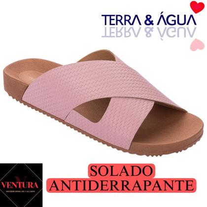 Imagem de Papete  terra e água canoa chinelo sandalia slide