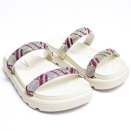 Imagem de Papete Vizzano Feminina Strass Brilho Tratorada Original