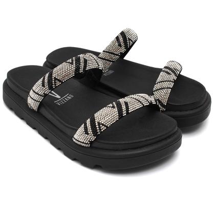 Imagem de Papete Vizzano Feminina Strass Brilho Tratorada Original