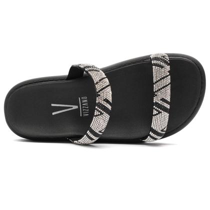 Imagem de Papete Vizzano Feminina Strass Brilho Tratorada Original