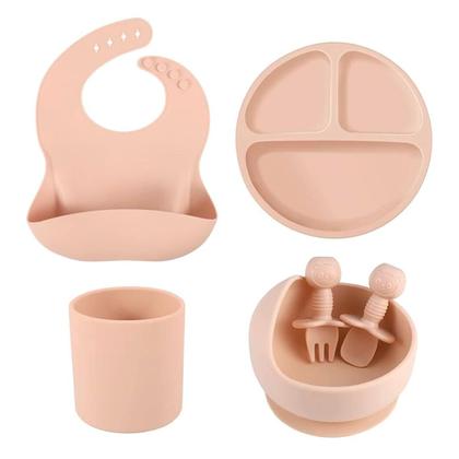 Imagem de Papinha Bebê Kit Refeição Copinho Talher Tigela