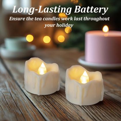 Imagem de Paquete de 12 Velitas LED sin Llama con Temporizador ONEIHOMM