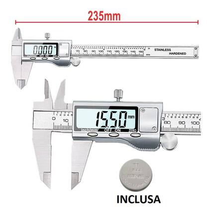 Imagem de Paquímetro Digital Aço Inox 150mm Com Estojo Profissional