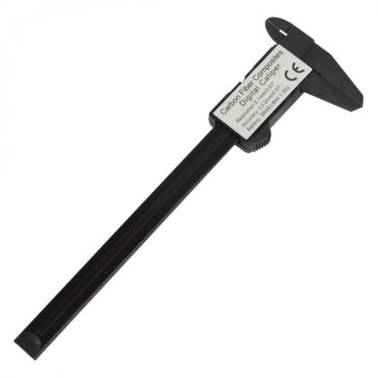 Imagem de Paquímetro Digital Eletrônico Led 150mm Leitura de 0,1mm Fibra de Carbono Micrometro com Estojo