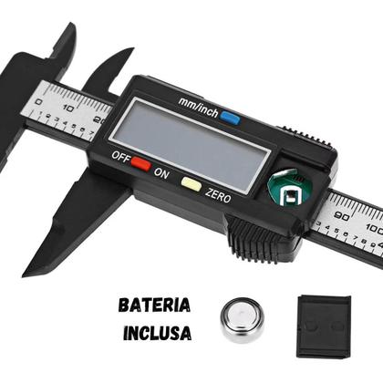 Imagem de Paquímetro Digital Fibra De Carbono 150mm Eletrônico Medir