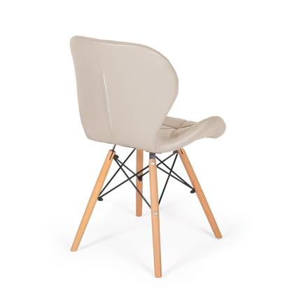 Imagem de Par 2x Cadeira de Jantar Charles Eames Eiffel Slim Estofada