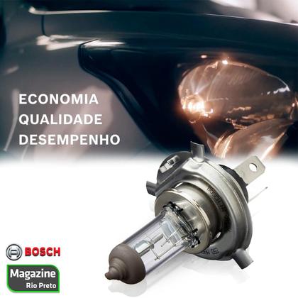 Imagem de Par 2x Farol Para Carro H4 Standard 12V 60/55w ( P43t ) Halógena Lâmpada Original Bosch