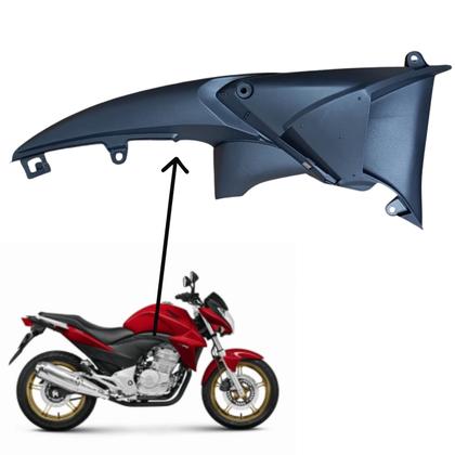 Imagem de Par Aba Aleta Guia Ar Tanque Honda Cb300r Preto Brilho 2013 2014 2015