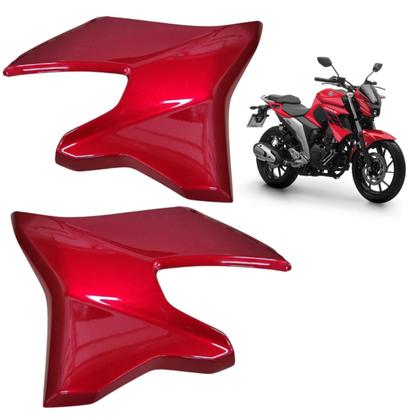 Par Aba Tanque Aleta Tomada Guia Ar Inferior Fazer 250 Fz25 Vermelho 2022 2023 - Paramotos Imagem de Par Aba Tanque Aleta Tomada Guia Ar Inferior Fazer 250 Fz25 Vermelho 2022 2023