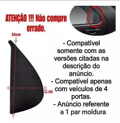 Imagem de Par Acabamento Externo Porta Traseira Fiat Siena Celebration 2007 2008 2009 2010 Original