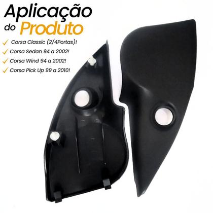 Imagem de Par Acabamento Interno Retrovisor Corsa Wind Sedan Wagon Pick-up 94 95 96 97 98 99 2000 2001 2002 Classic 2003 2004 /..