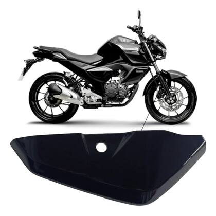 Imagem de Par Acabamento Lateral Paralama Yamaha Original Fz15 Preto 2023 2024