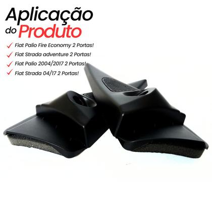 Imagem de Par Acabamentos Retrovisor Fiat Strada Palio 2004 2005 2006 2007 2008 2009 2010 2011 2012 2013 2014 2015 2016 2017 2 Portas