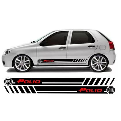Imagem de Par Adesivo Faixa Lateral Fiat Palio Fire G3 G4