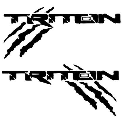 Imagem de Par Adesivos Faixa Lateral Caçamba L200 Triton - Preto