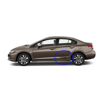 Imagem de Par Adesivos Lateral Civic I-Vtec Dohc - Vermelho