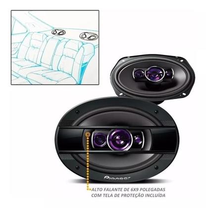 Imagem de Par Alto Falante 6x9 69 Pioneer 800w Quadriaxial Ts-6960br