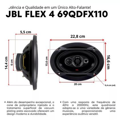 Imagem de Par Alto Falante 6x9 Pol 69qdfx110 JBL Quadriaxial 220w Rms Carros