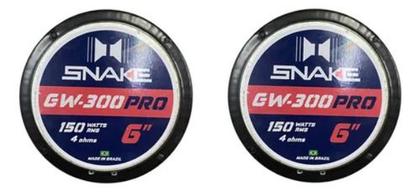 Imagem de Par Alto Falante Midrange Snake 6'' Gw-300 150w Rms 4 Ohms