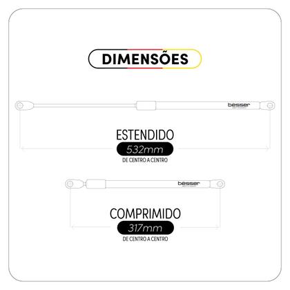 Imagem de Par Amortecedor a Gás Porta Malas Ford Ka 2018 2019 2020