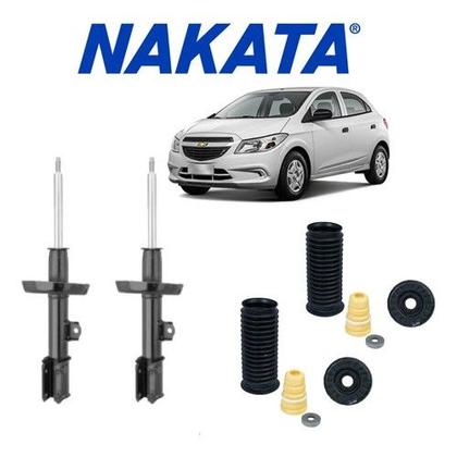 Imagem de Par Amortecedor Dianteiro Nakata Onix 2012 A 2019 + Kit Bat.