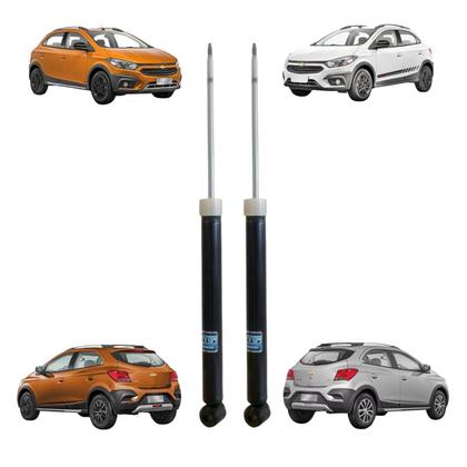 Imagem de Par Amortecedor Pressurizado Esquerdo + Direito Nakata Traseiro Onix Activ 2016 A 2019